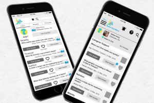 Senior Care Share mobile iterations